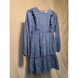 Arshiner Girl's L/S  Party Dress  Blue Size 14yrs (160cm)